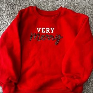 Cat & Jack Festive Red Sweatshirt